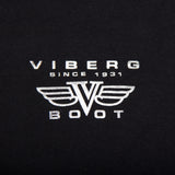 Viberg Boot t-shirt logo close-up